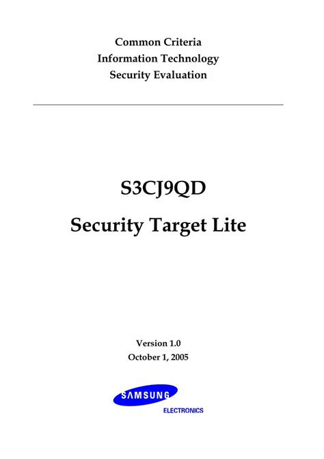 Security Target Lite 